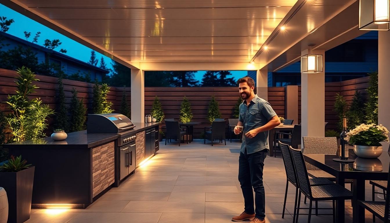 10 Stunning Outdoor Kitchen Lighting Ideas to Transform Your Backyard Space 18 10 Stunning Outdoor Kitchen Lighting Ideas to Transform Your Backyard Space 17