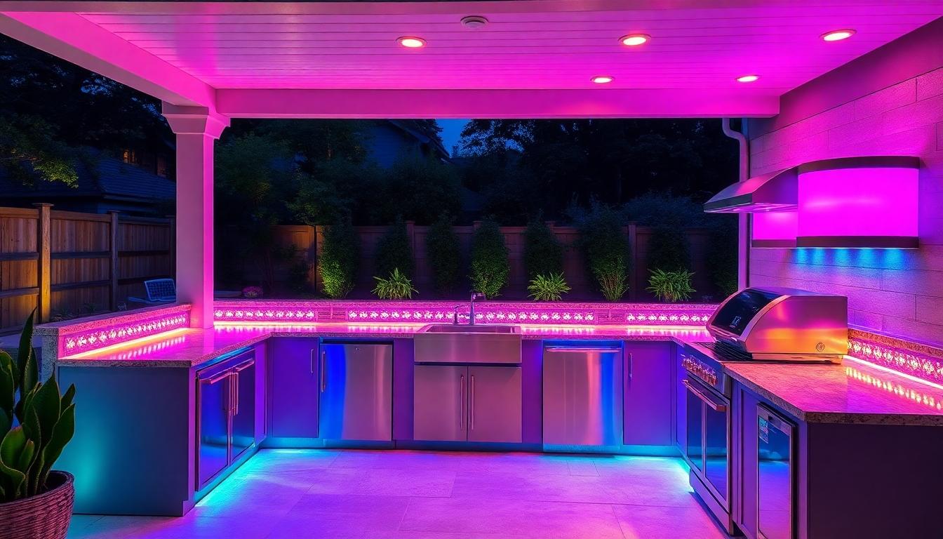 10 Stunning Outdoor Kitchen Lighting Ideas to Transform Your Backyard Space 10 10 Stunning Outdoor Kitchen Lighting Ideas to Transform Your Backyard Space 9