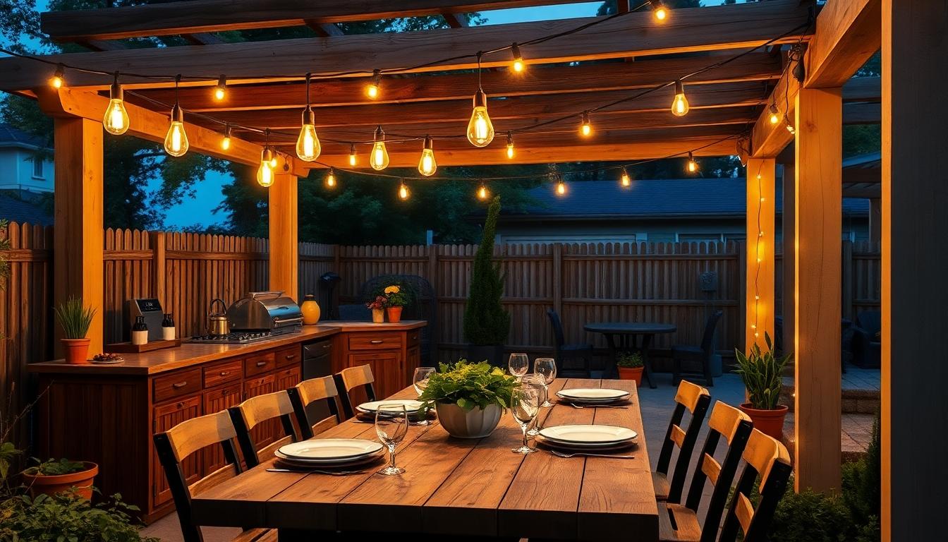 10 Stunning Outdoor Kitchen Lighting Ideas to Transform Your Backyard Space 4 10 Stunning Outdoor Kitchen Lighting Ideas to Transform Your Backyard Space 3