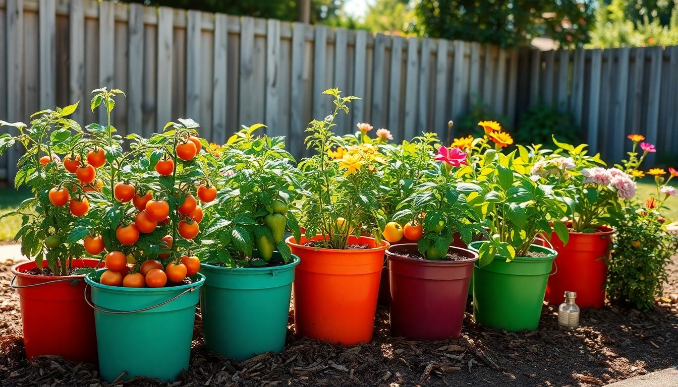 10 Game-Changing Bucket Gardening Tips for Tiny Spaces | Grow More with Less 12 10 Game-Changing Bucket Gardening Tips for Tiny Spaces | Grow More with Less 11
