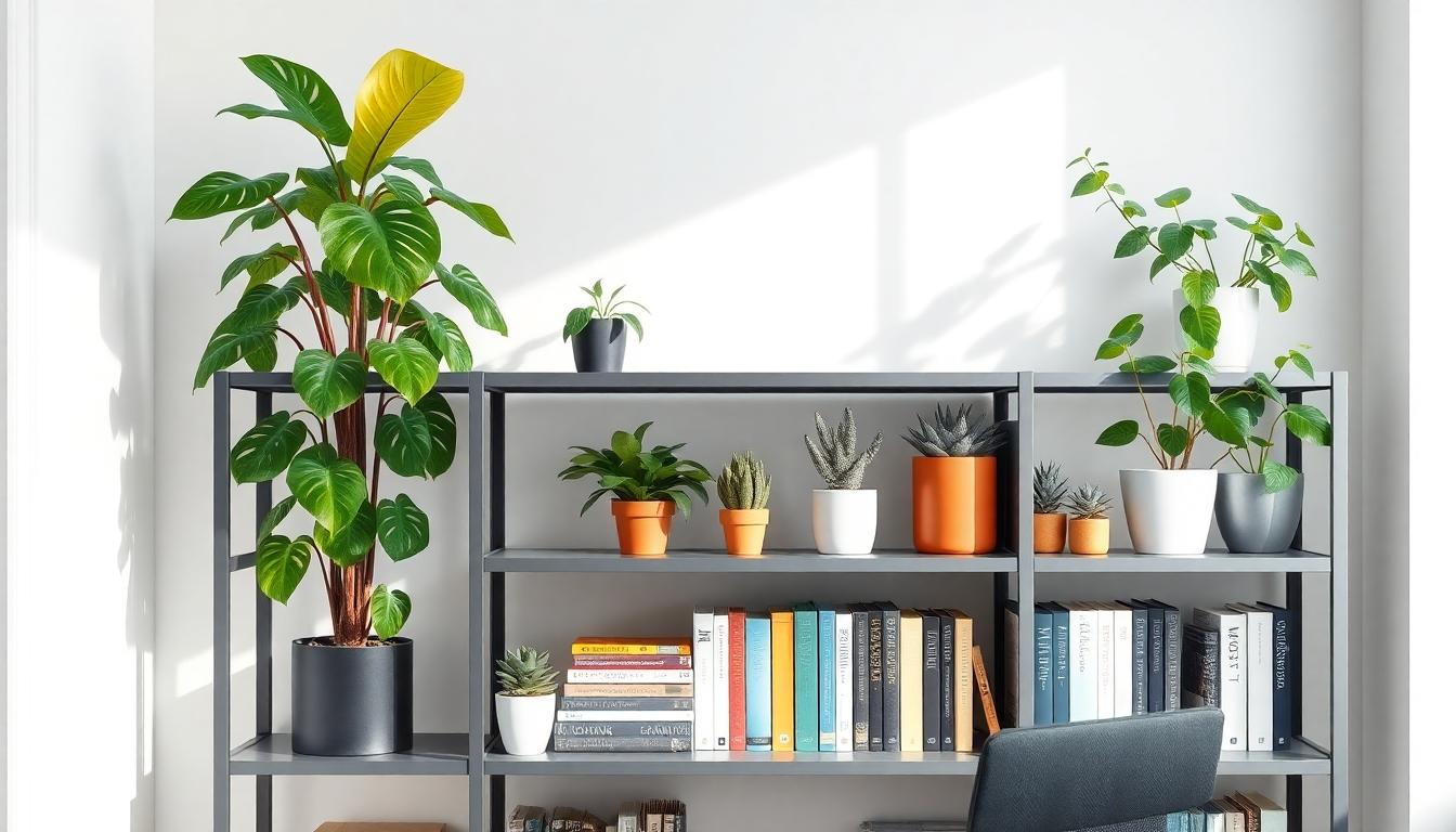 10 Fresh Plant Decor Ideas to Transform Your Home Office Space 12 10 Fresh Plant Decor Ideas to Transform Your Home Office Space 11