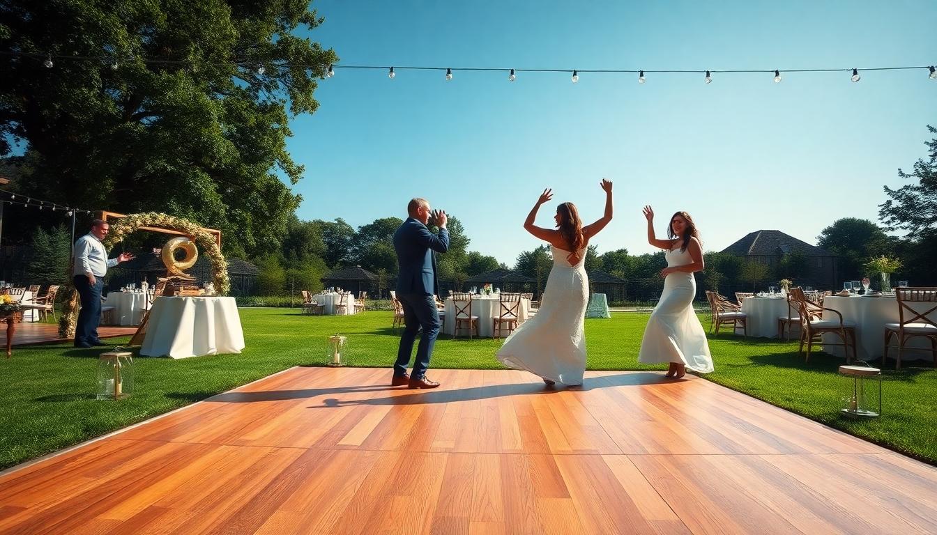 DIY Outdoor Wedding Dance Floor: 10 Beautiful Ideas You Can Build This Weekend 2 DIY Outdoor Wedding Dance Floor: 10 Beautiful Ideas You Can Build This Weekend 1