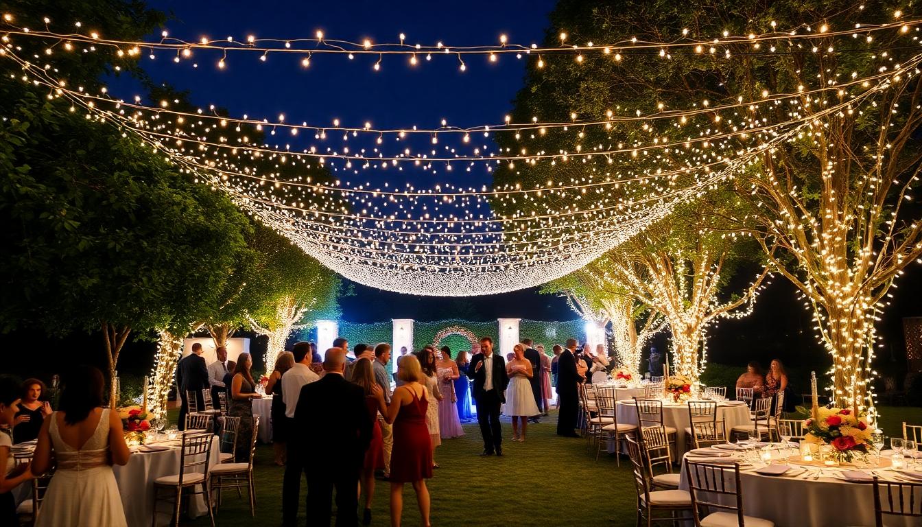 25 Enchanting Outdoor Wedding Lighting Ideas to Transform Your Magical Evening 8 25 Enchanting Outdoor Wedding Lighting Ideas to Transform Your Magical Evening 7