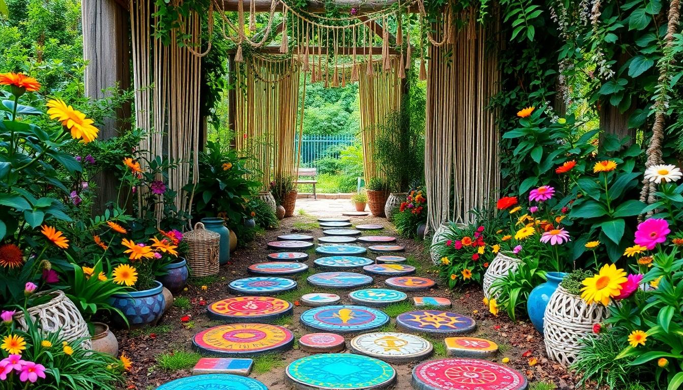 15 Groovy Hippie Garden Ideas to Transform Your Outdoor Space into a Bohemian Paradise 12 15 Groovy Hippie Garden Ideas to Transform Your Outdoor Space into a Bohemian Paradise 11