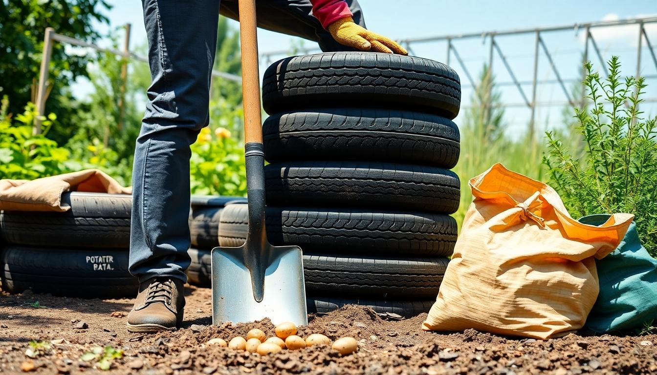 How to Grow Potatoes in Tires: Maximize Your Harvest in Limited Space 2 How to Grow Potatoes in Tires: Maximize Your Harvest in Limited Space 1