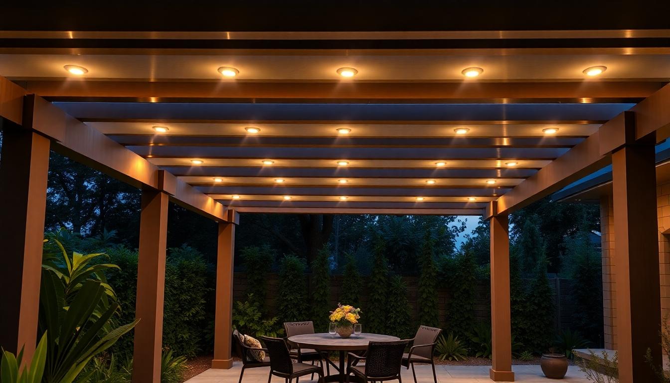 10 Enchanting Pergola Lighting Ideas to Transform Your Outdoor Space Tonight 6 10 Enchanting Pergola Lighting Ideas to Transform Your Outdoor Space Tonight 5