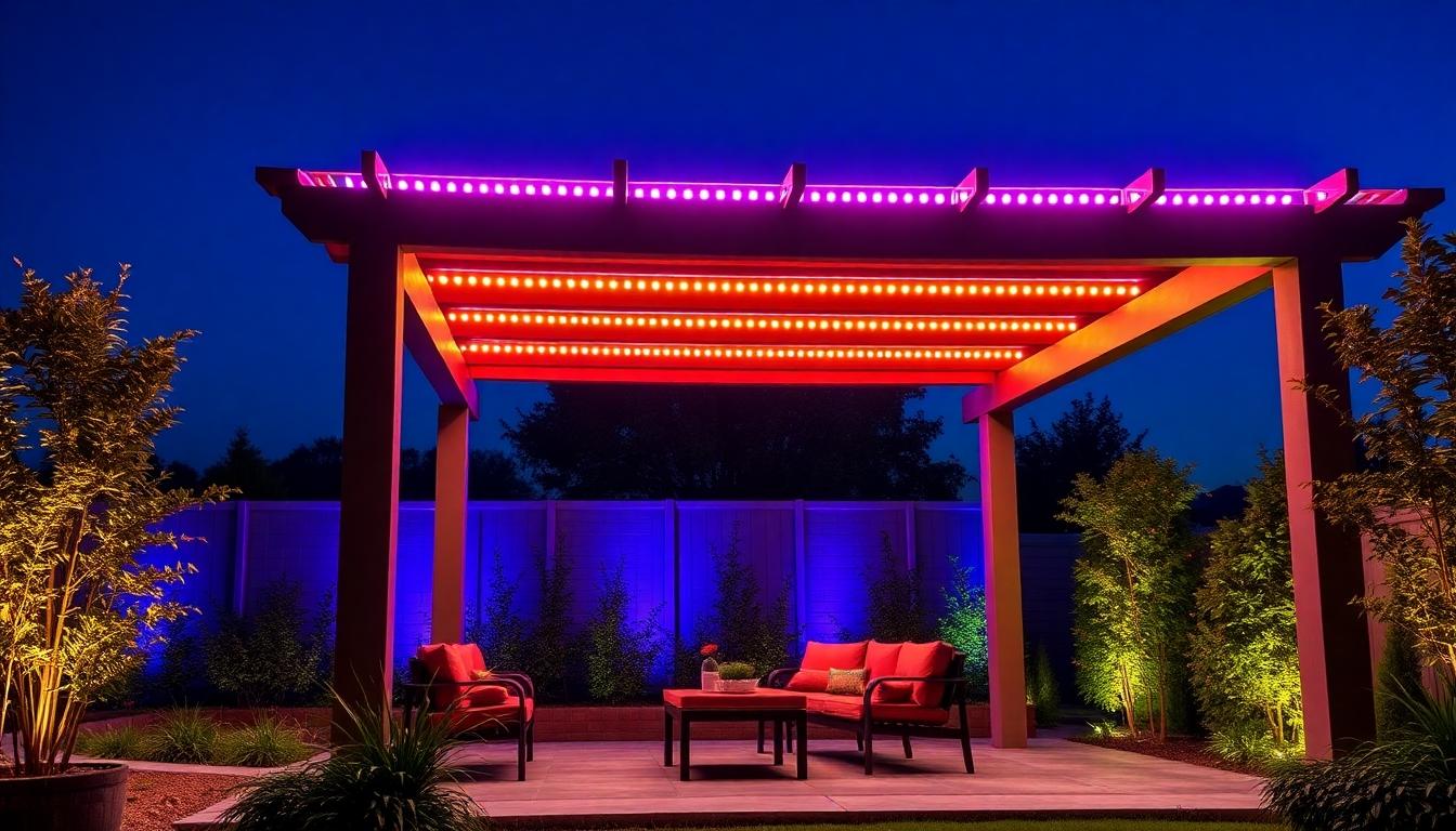 10 Enchanting Pergola Lighting Ideas to Transform Your Outdoor Space Tonight 8 10 Enchanting Pergola Lighting Ideas to Transform Your Outdoor Space Tonight 7