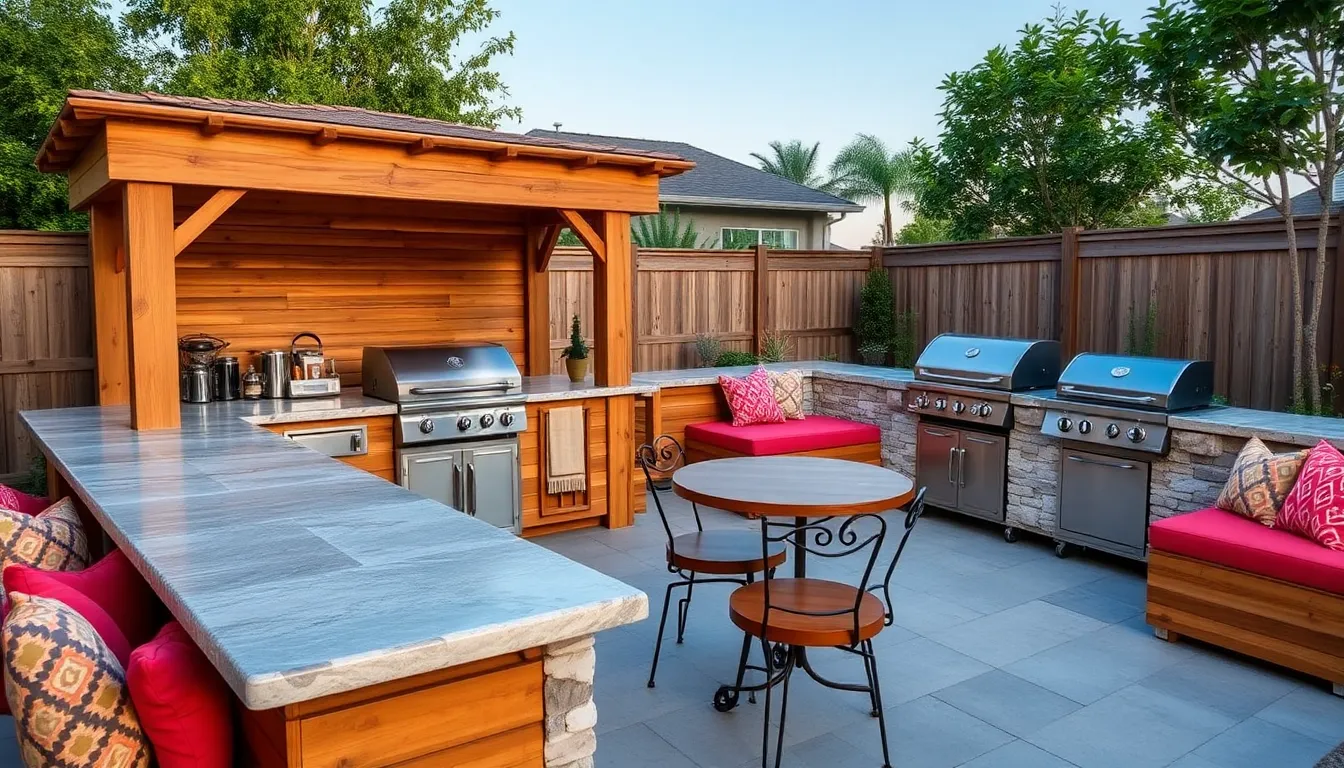 25 Outdoor Bar and Grill Ideas to Transform Your Backyard Into an Entertainment Hub 44 25 Outdoor Bar and Grill Ideas to Transform Your Backyard Into an Entertainment Hub 43