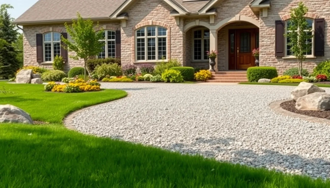 25 Stunning Front Yard Driveway Ideas That Boost Curb Appeal & Home Value 4 25 Stunning Front Yard Driveway Ideas That Boost Curb Appeal & Home Value 3