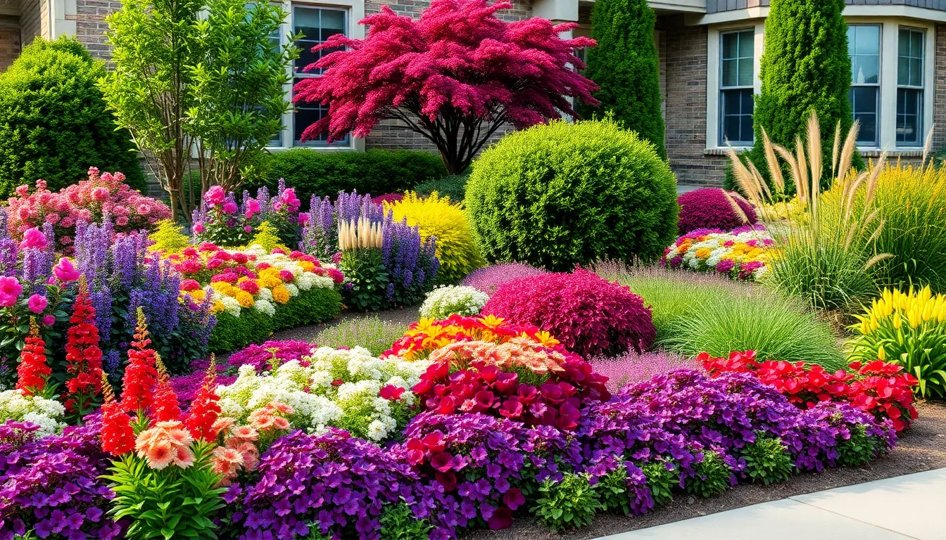25 Stunning Front Yard Landscape Layout Ideas to Transform Your Home's Curb Appeal 4 25 Stunning Front Yard Landscape Layout Ideas to Transform Your Home's Curb Appeal 3