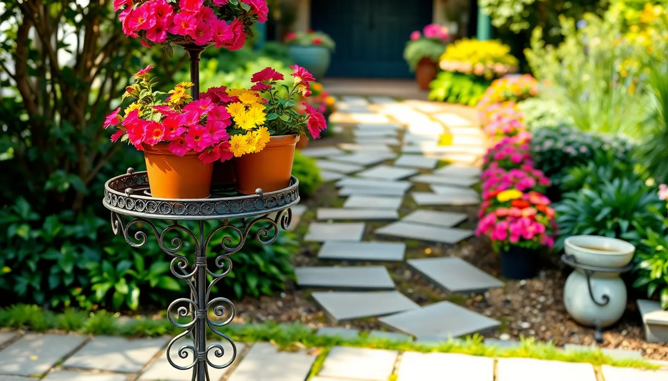 25 Stunning Metal Plant Stand Ideas for Your Outdoor Garden (2025 Guide) 4 25 Stunning Metal Plant Stand Ideas for Your Outdoor Garden (2025 Guide) 3