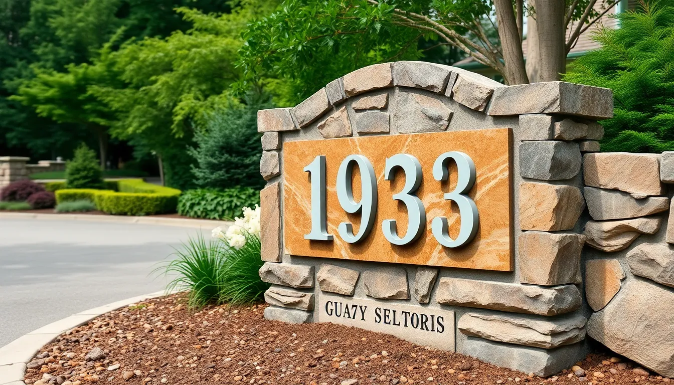 25 Stunning Outdoor Address Sign Ideas to Boost Your Home's Curb Appeal 4 25 Stunning Outdoor Address Sign Ideas to Boost Your Home's Curb Appeal 3