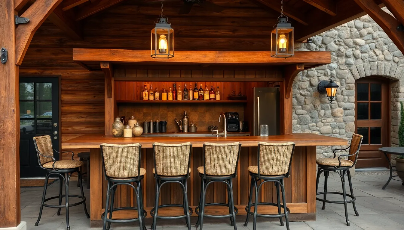 outdoor kitchen bar ideas