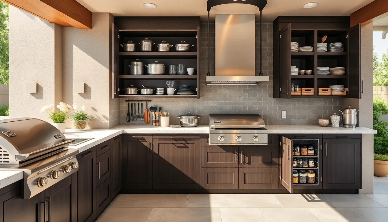 25 Outdoor Kitchen Cabinets Ideas That Transform Your Backyard Into a Chef's Paradise 4 25 Outdoor Kitchen Cabinets Ideas That Transform Your Backyard Into a Chef's Paradise 3