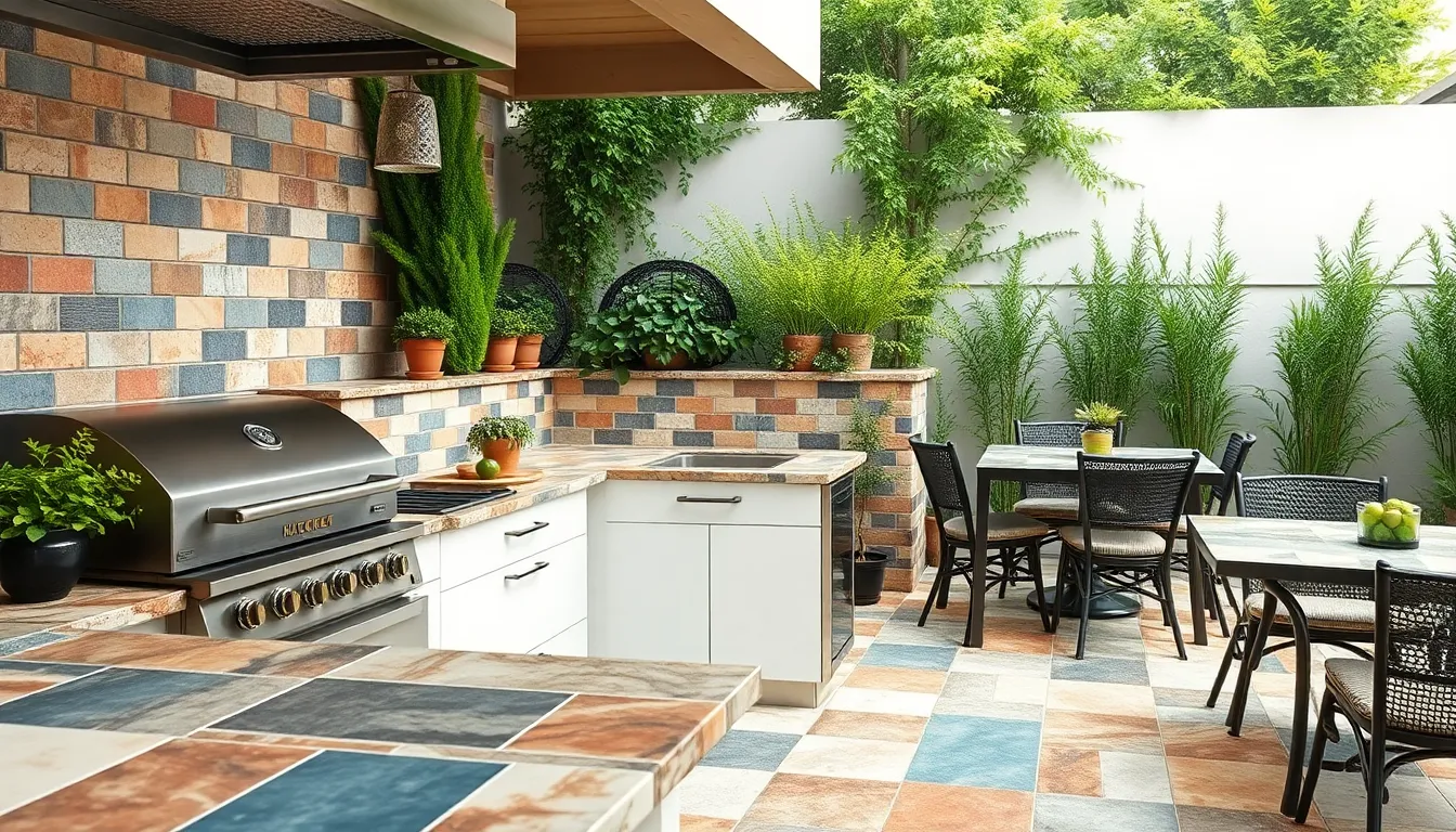 15 Stunning Outdoor Kitchen Countertop Ideas That Weather Any Storm 4 15 Stunning Outdoor Kitchen Countertop Ideas That Weather Any Storm 3