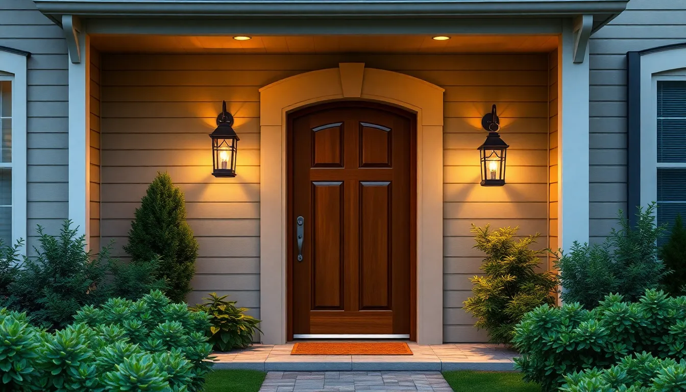 25 Stunning Outdoor Lighting Ideas for Your House Entrance That Boost Curb Appeal 3