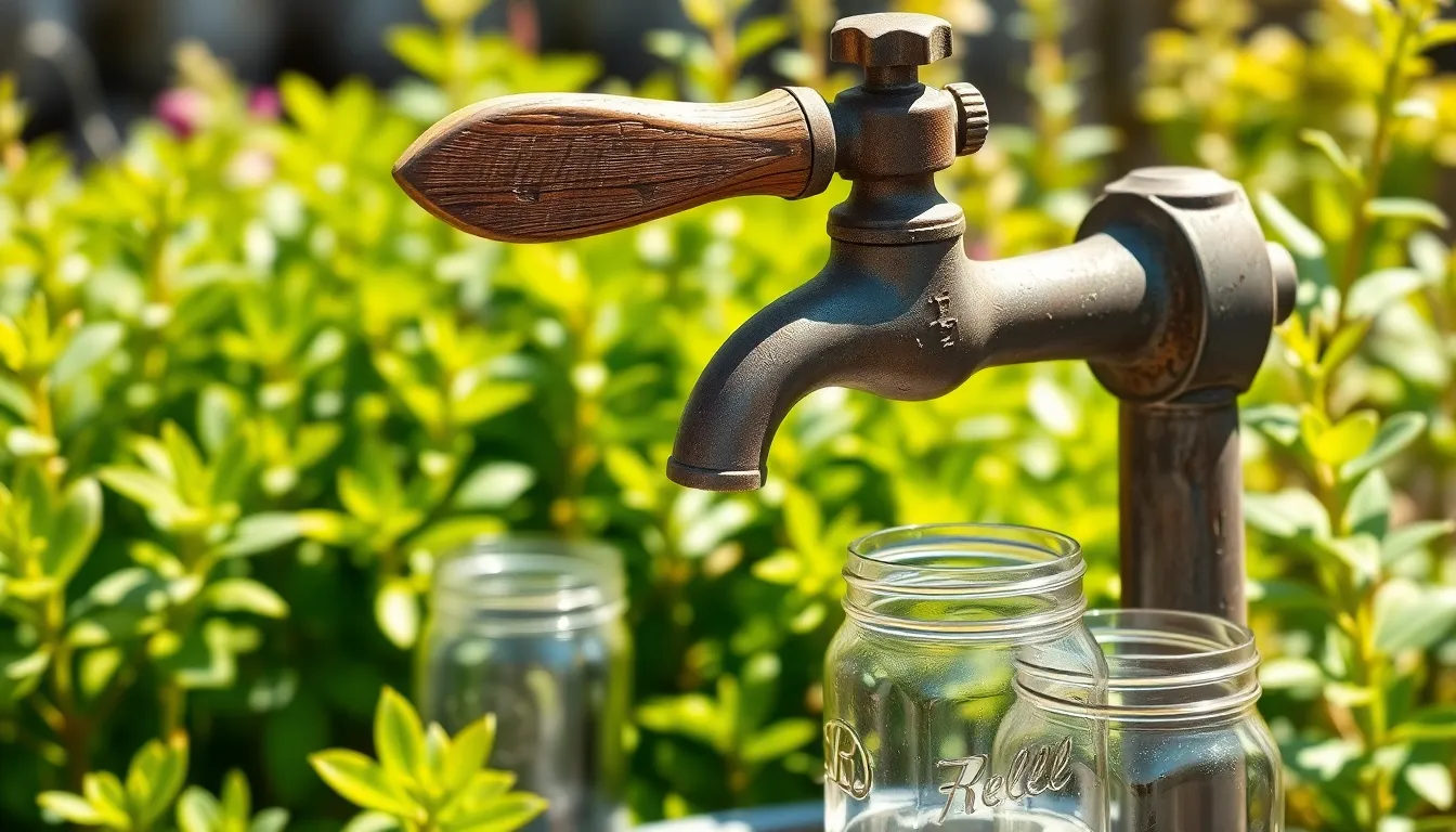 water faucet outdoor ideas