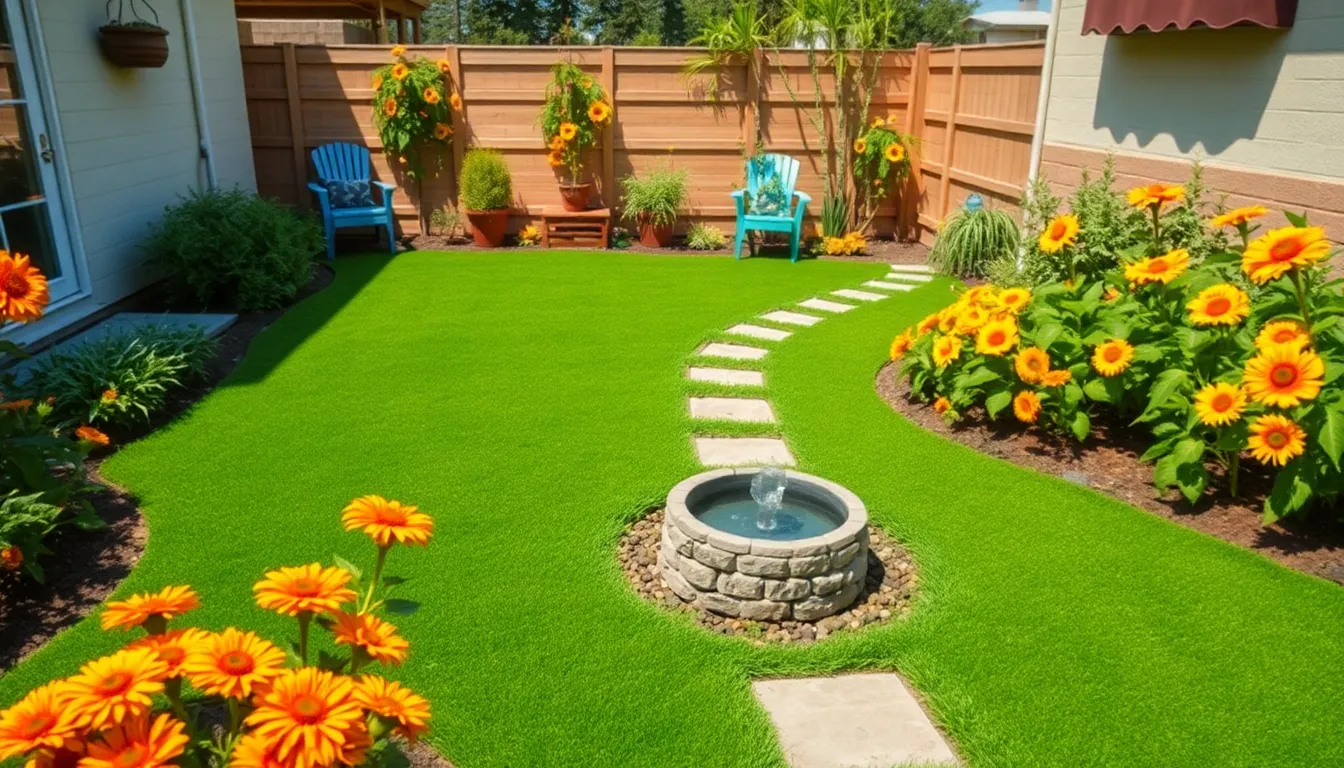 25 Creative Artificial Turf Backyard Ideas to Transform Your Outdoor Space 6 25 Creative Artificial Turf Backyard Ideas to Transform Your Outdoor Space 5