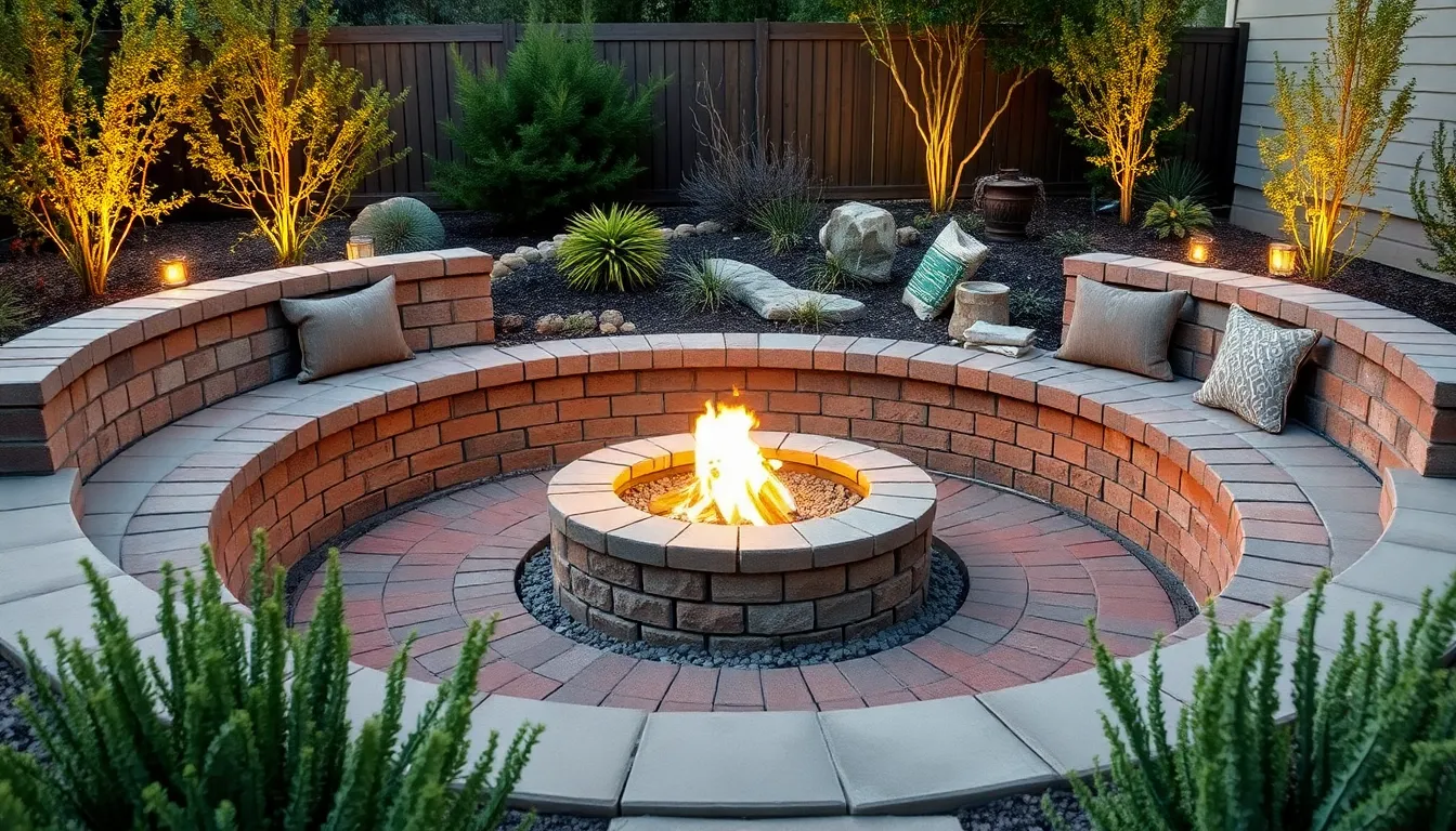 25 Creative Brick Fire Pit Ideas to Transform Your Backyard Into a Cozy Retreat 24 25 Creative Brick Fire Pit Ideas to Transform Your Backyard Into a Cozy Retreat 23
