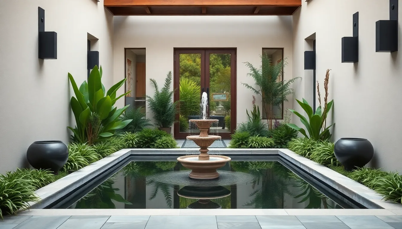 25 Stunning Front Yard Courtyard Ideas to Transform Your Home's Entrance 6 25 Stunning Front Yard Courtyard Ideas to Transform Your Home's Entrance 5