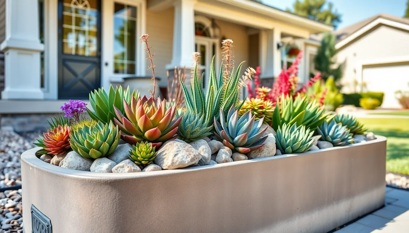 25 Stunning Front Yard Planter Ideas That Boost Curb Appeal on Any Budget 18 25 Stunning Front Yard Planter Ideas That Boost Curb Appeal on Any Budget 17