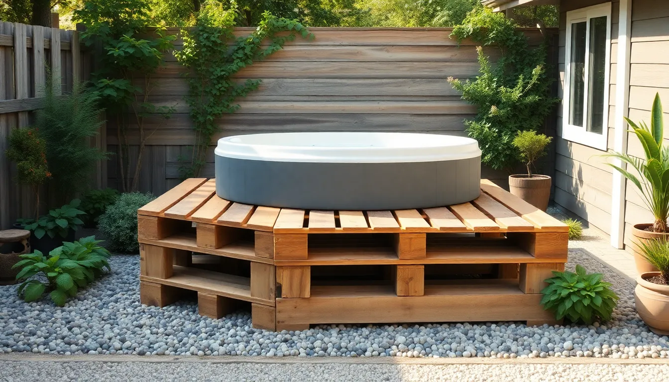 25 Backyard Hot Tub Ideas on a Budget That Look Expensive (Under $500!) 6 25 Backyard Hot Tub Ideas on a Budget That Look Expensive (Under $500!) 5