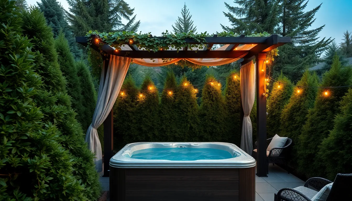 27 Hot Tub Ideas for Your Backyard That'll Transform Your Outdoor Space 6 27 Hot Tub Ideas for Your Backyard That'll Transform Your Outdoor Space 5