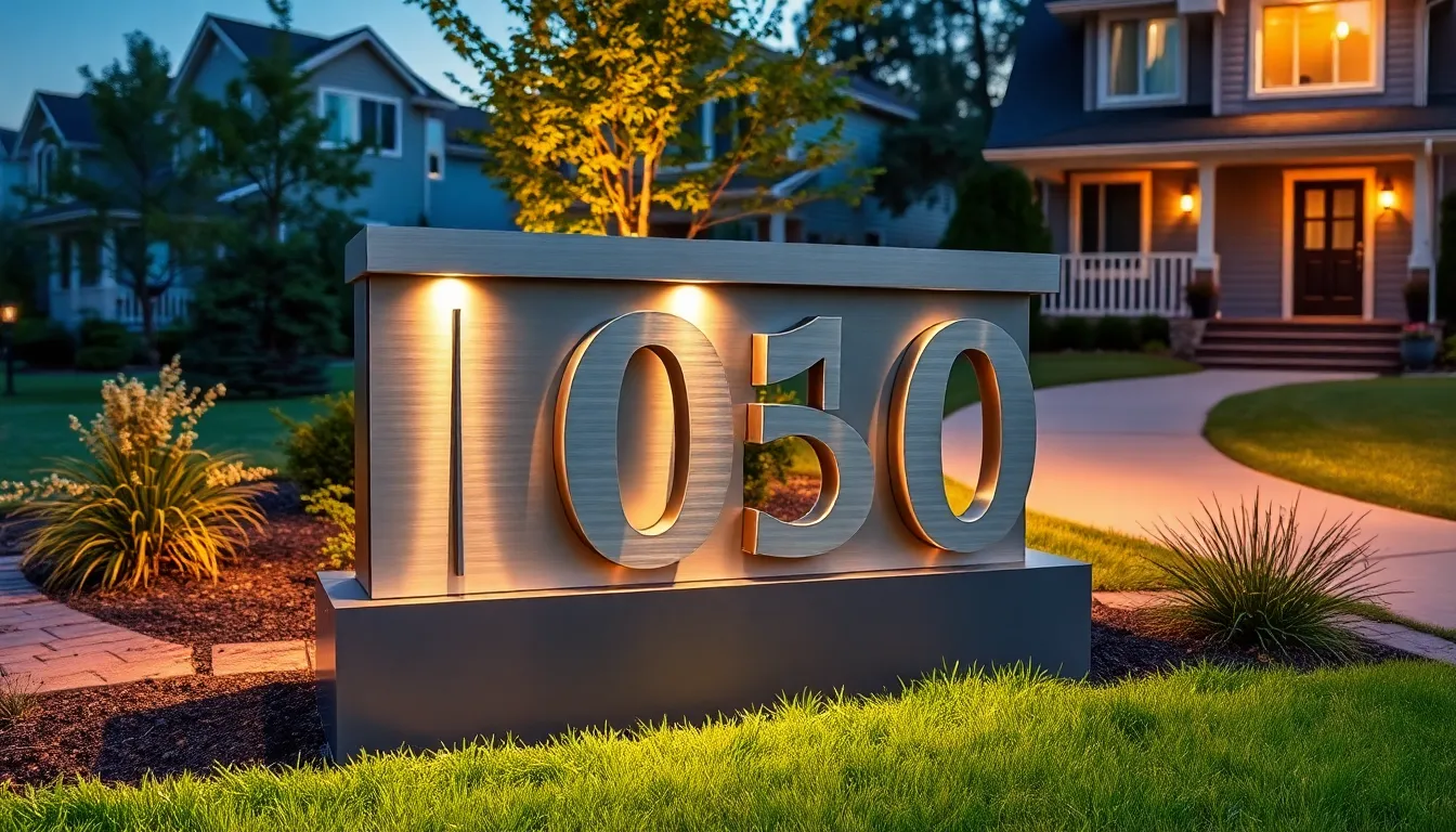25 Stunning Outdoor Address Sign Ideas to Boost Your Home's Curb Appeal 6 25 Stunning Outdoor Address Sign Ideas to Boost Your Home's Curb Appeal 5