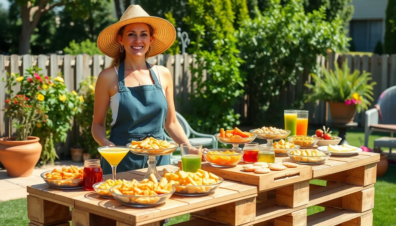 15 Creative Outdoor Buffet Table Ideas That Will Wow Your Guests 6 15 Creative Outdoor Buffet Table Ideas That Will Wow Your Guests 5