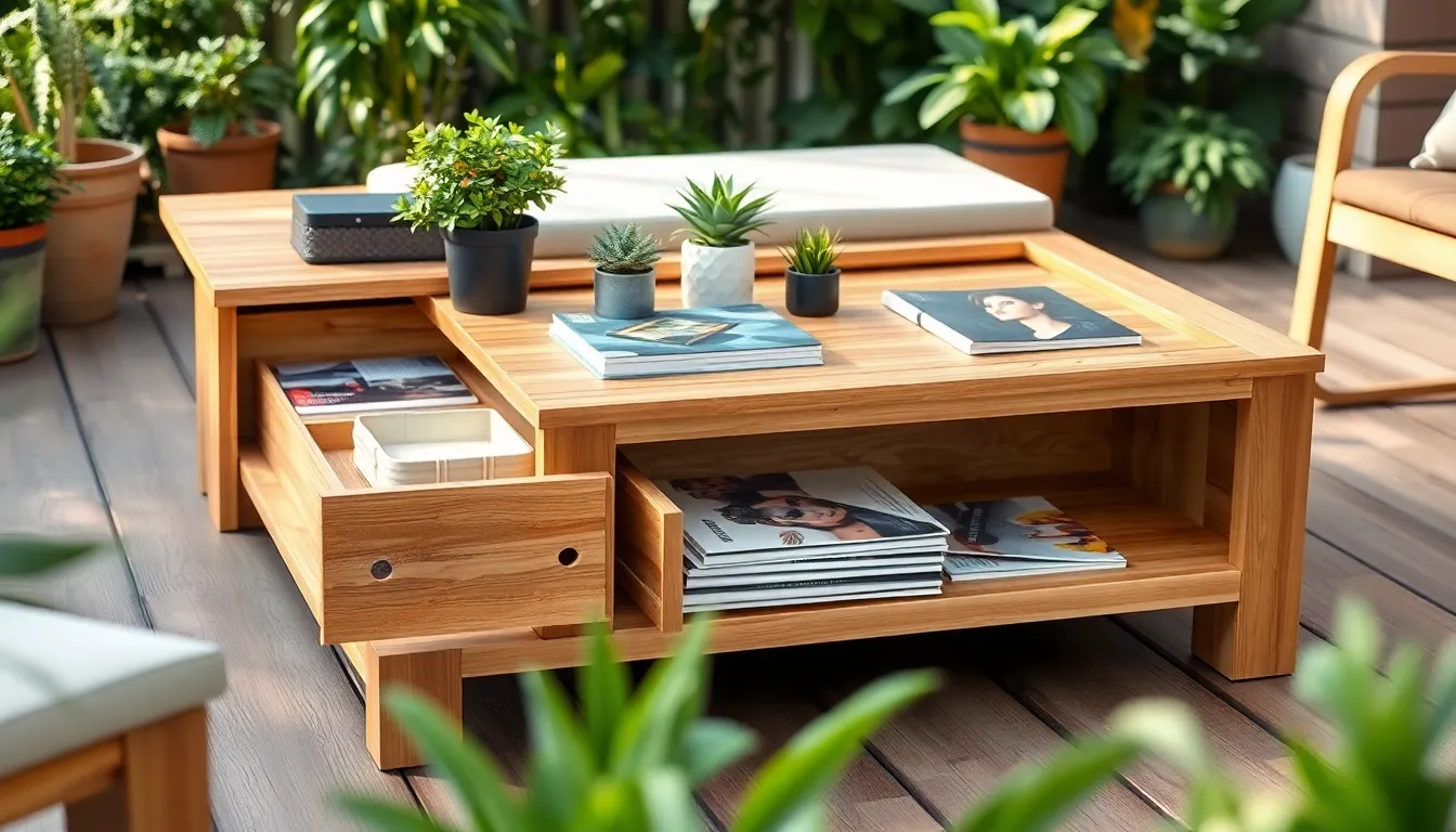 outdoor coffee table ideas