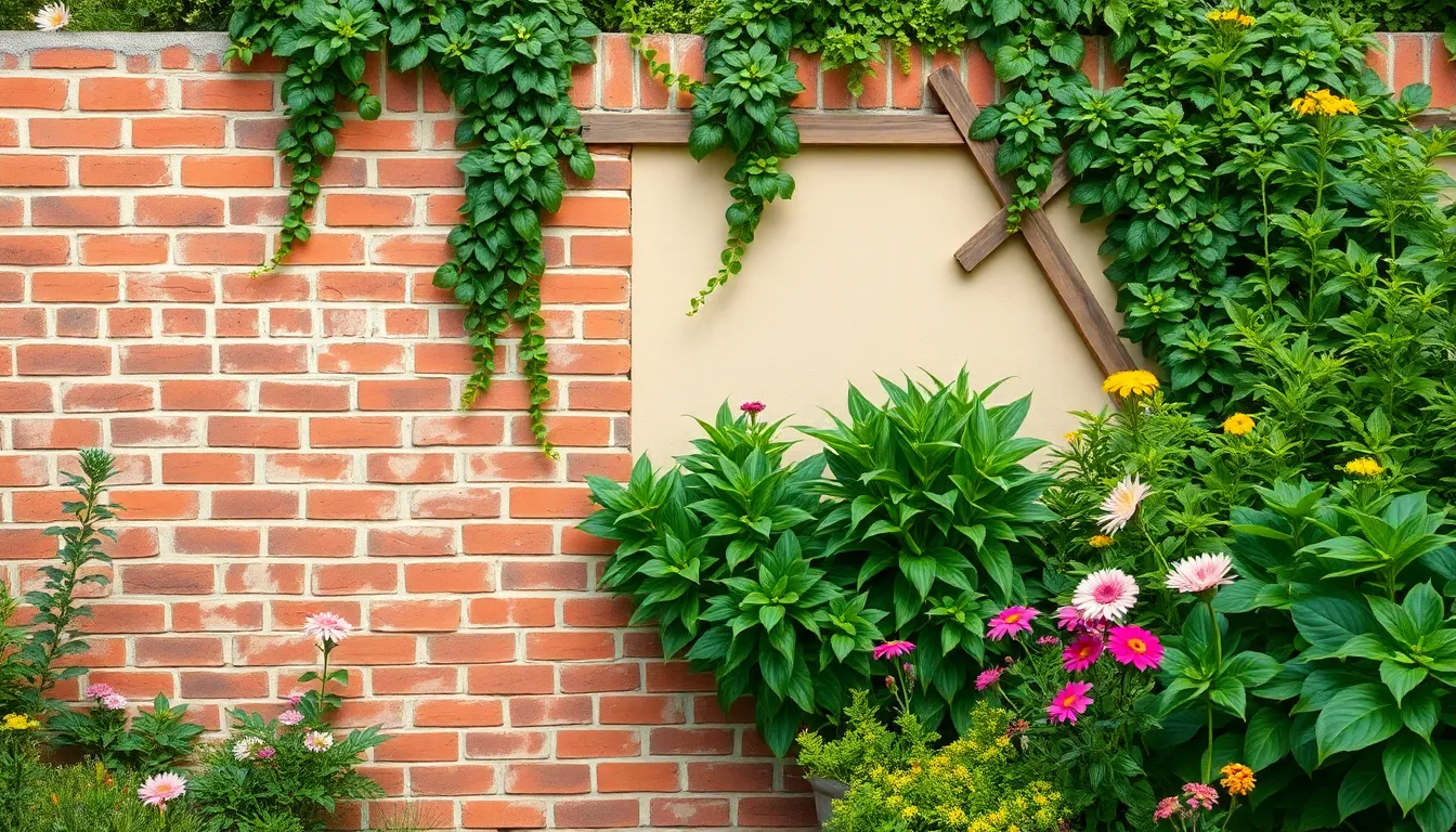 outdoor garden wall ideas