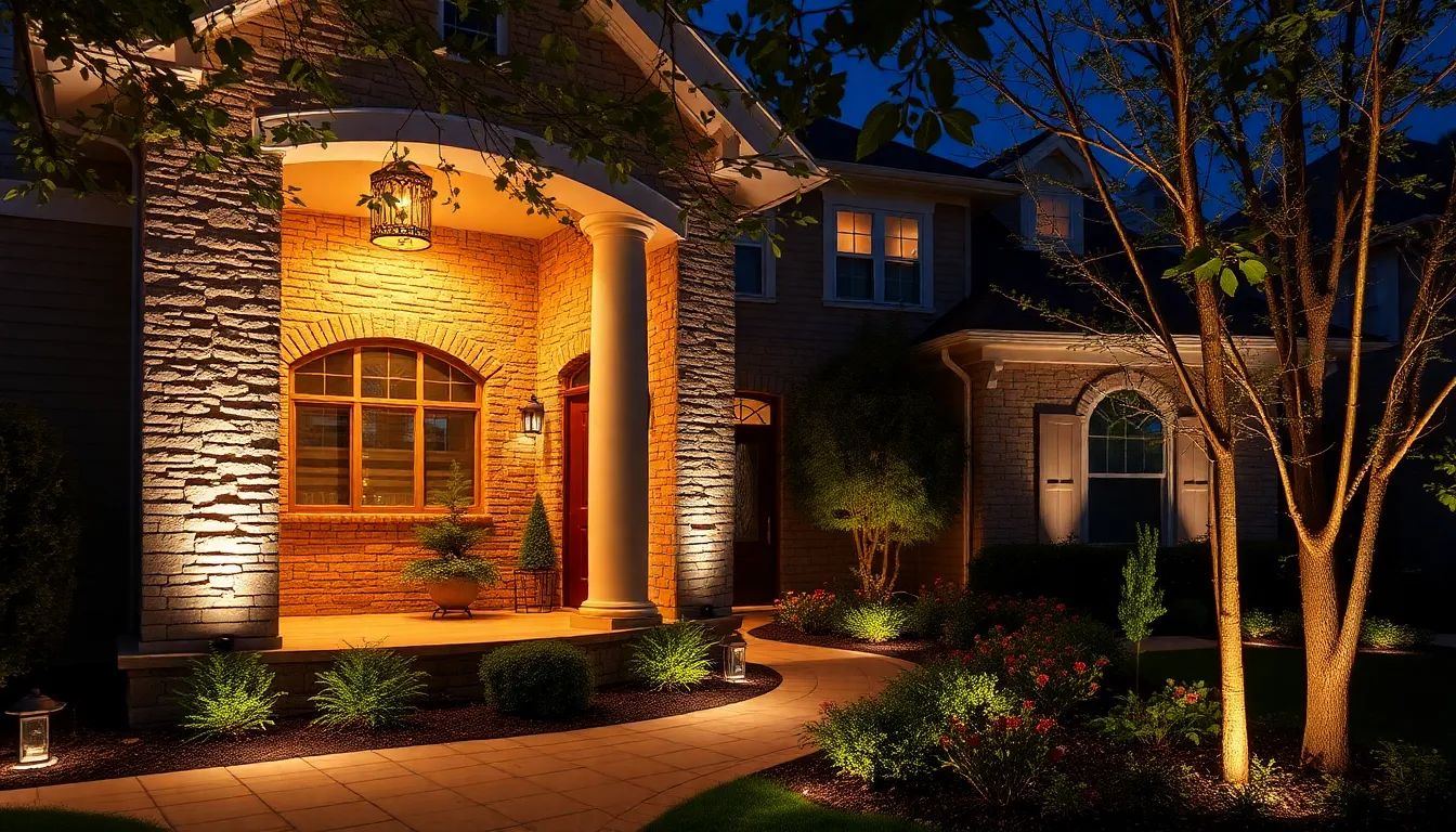 25 Stunning Outdoor Lighting Ideas for Your House Entrance That Boost Curb Appeal 5
