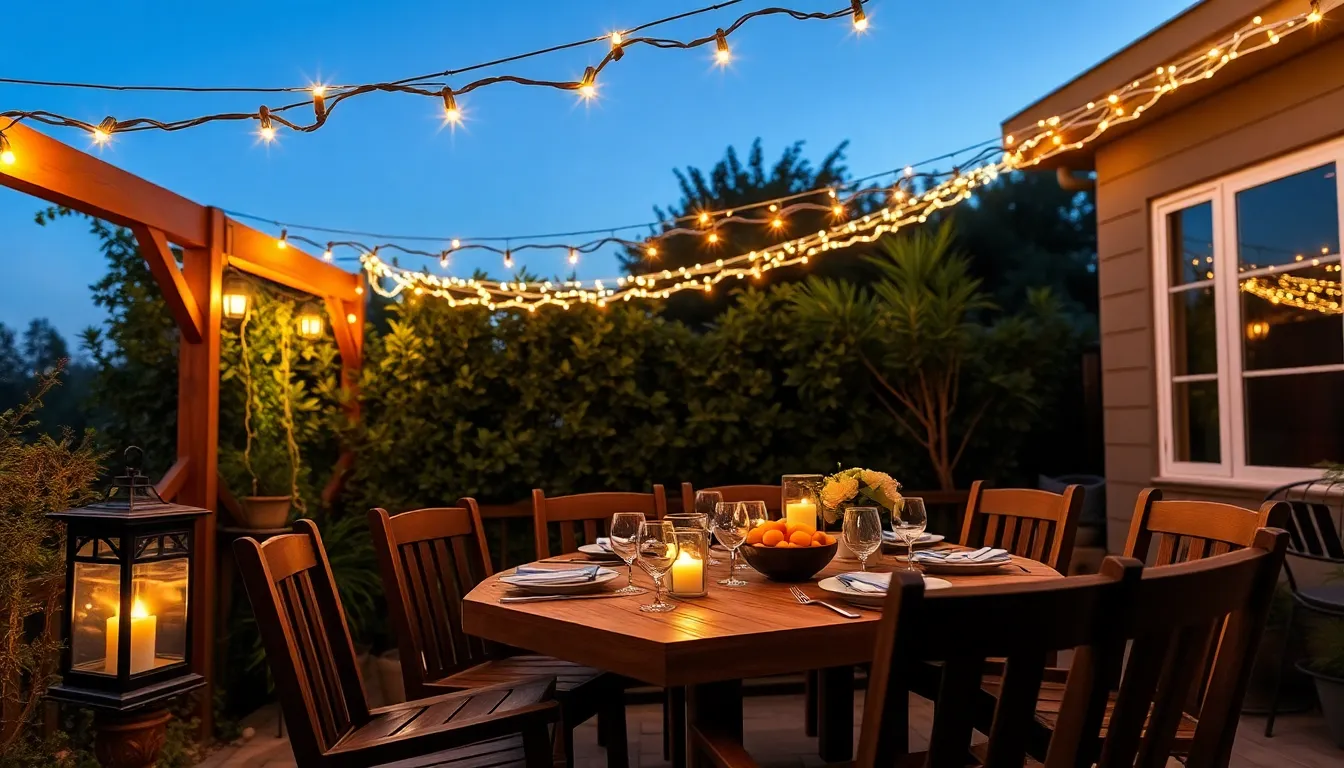 outdoor solar lighting ideas