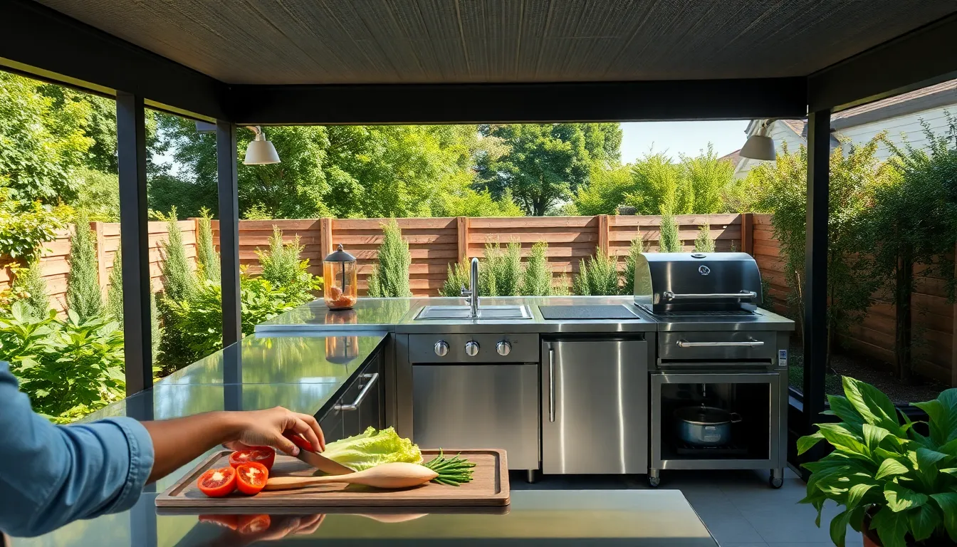 25 Small Outdoor Kitchen Ideas That Transform Tiny Spaces Into Cooking Havens 6 25 Small Outdoor Kitchen Ideas That Transform Tiny Spaces Into Cooking Havens 5