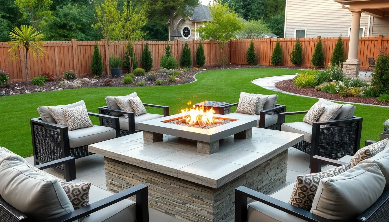 25 Stunning Square Fire Pit Ideas to Transform Your Backyard Space 6 25 Stunning Square Fire Pit Ideas to Transform Your Backyard Space 5