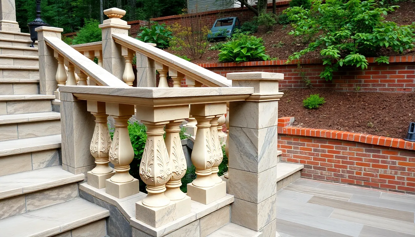 25 Stunning Outdoor Stair Railing Ideas to Transform Your Home's Curb Appeal 6 25 Stunning Outdoor Stair Railing Ideas to Transform Your Home's Curb Appeal 5