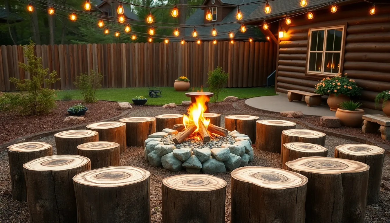 tree log ideas outdoor