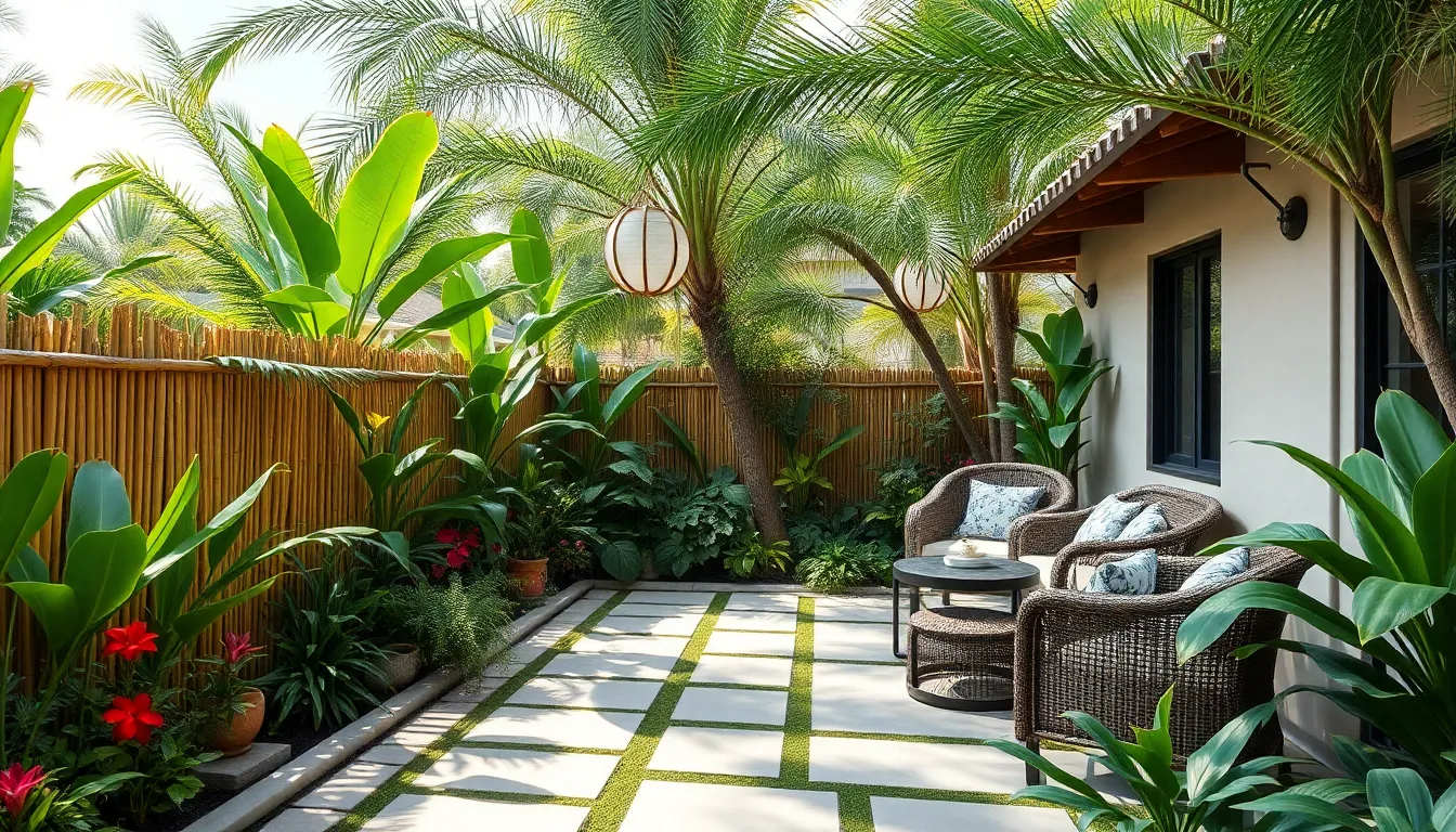 25 Stunning Backyard Tropical Oasis Ideas to Transform Your Space Into Paradise 8 25 Stunning Backyard Tropical Oasis Ideas to Transform Your Space Into Paradise 7