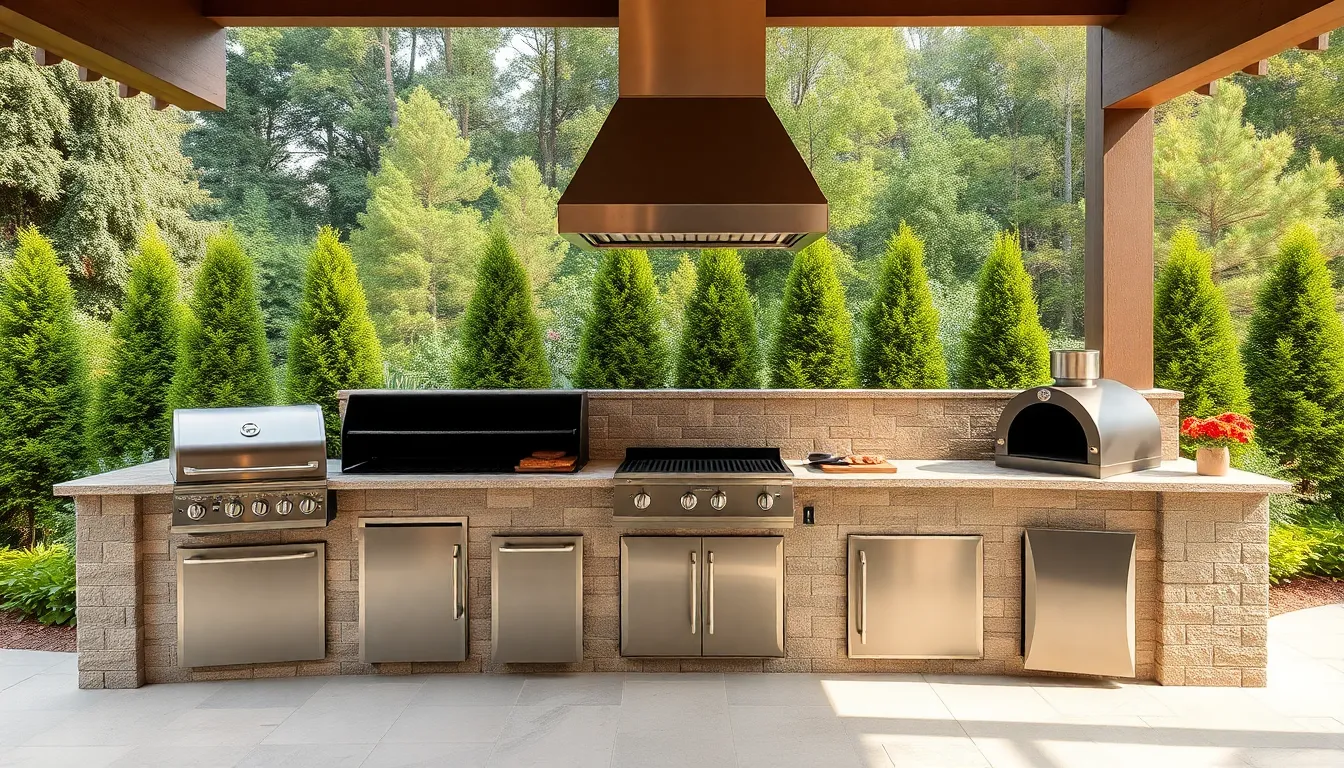 25 Built In BBQ Ideas: Transform Your Outdoor Barbeque Space Into a Backyard Oasis 8 25 Built In BBQ Ideas: Transform Your Outdoor Barbeque Space Into a Backyard Oasis 7