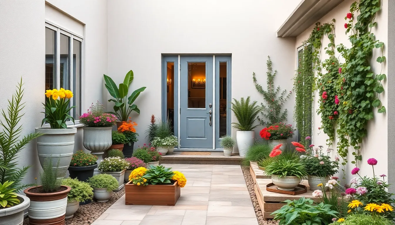 25 Stunning Front Yard Courtyard Ideas to Transform Your Home's Entrance 8 25 Stunning Front Yard Courtyard Ideas to Transform Your Home's Entrance 7