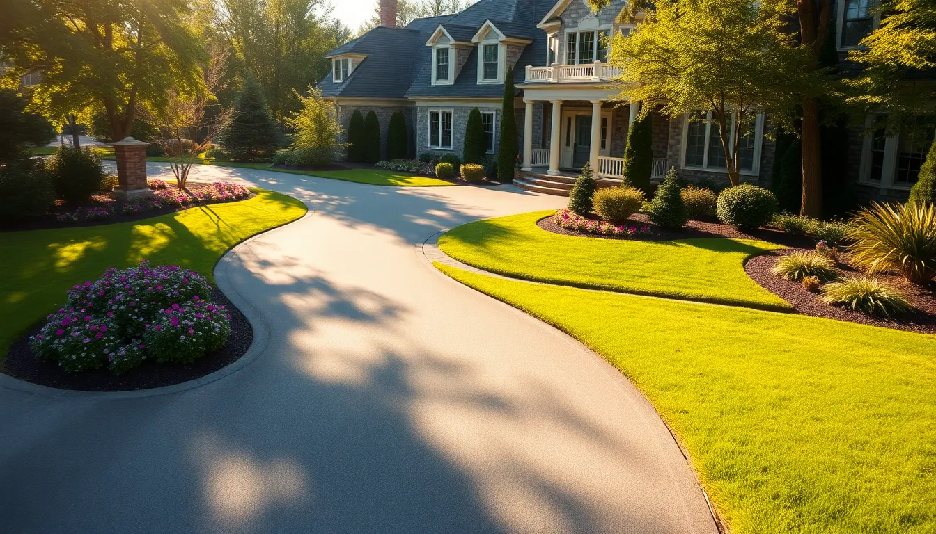 25 Stunning Front Yard Driveway Ideas That Boost Curb Appeal & Home Value 8 25 Stunning Front Yard Driveway Ideas That Boost Curb Appeal & Home Value 7