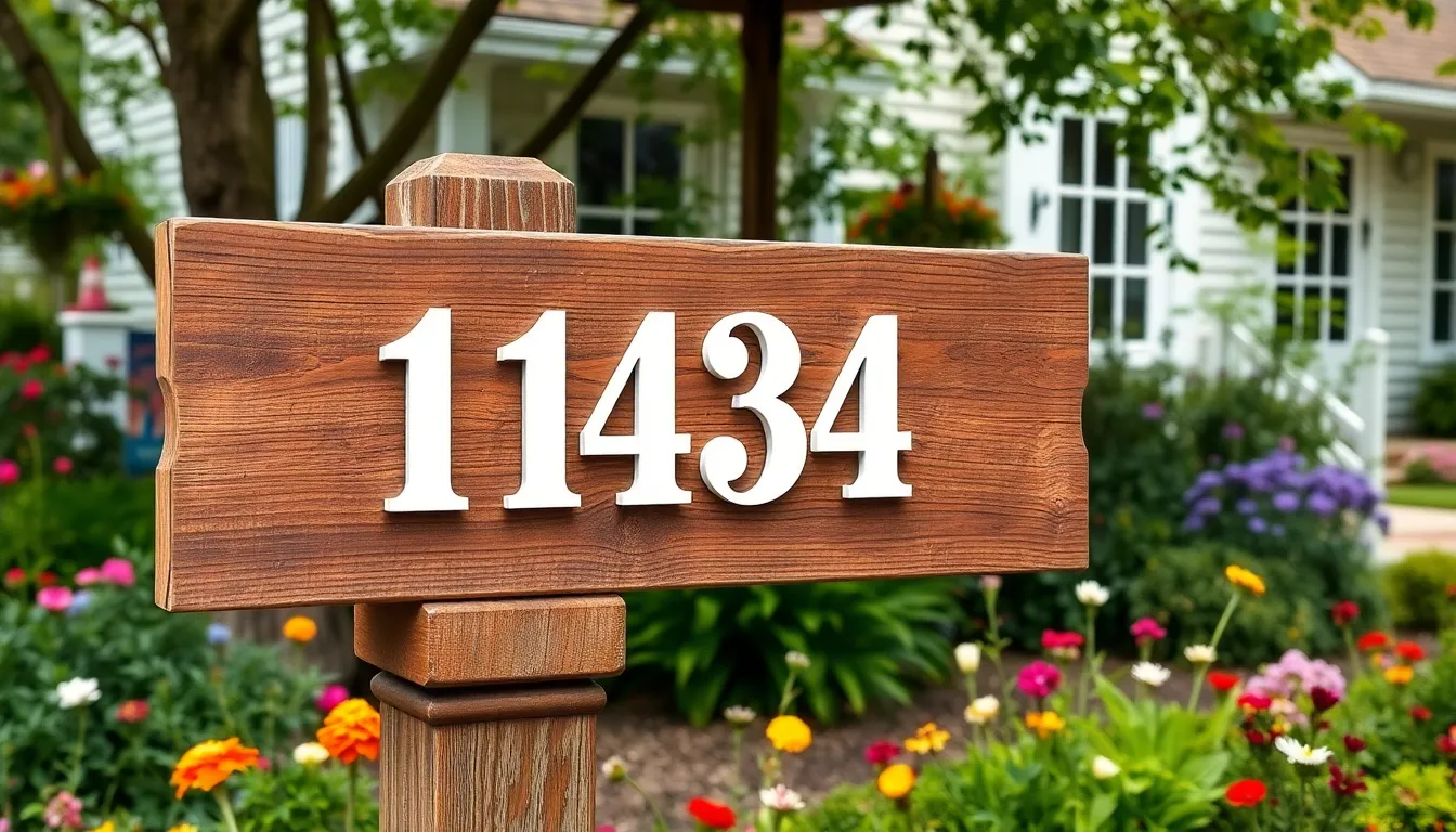 25 Stunning Outdoor Address Sign Ideas to Boost Your Home's Curb Appeal 8 25 Stunning Outdoor Address Sign Ideas to Boost Your Home's Curb Appeal 7