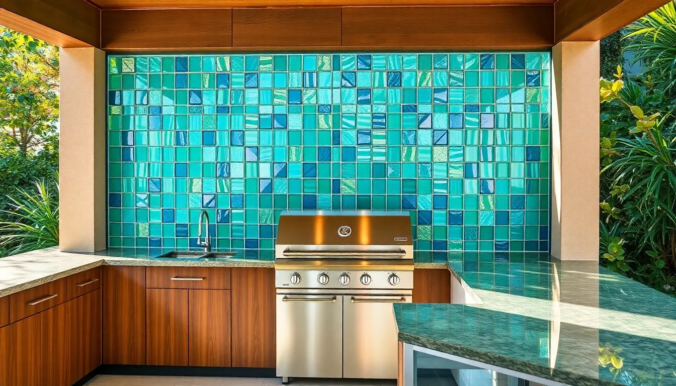 25 Stunning Outdoor Kitchen Backsplash Ideas That Transform Your Backyard Space 8 25 Stunning Outdoor Kitchen Backsplash Ideas That Transform Your Backyard Space 7