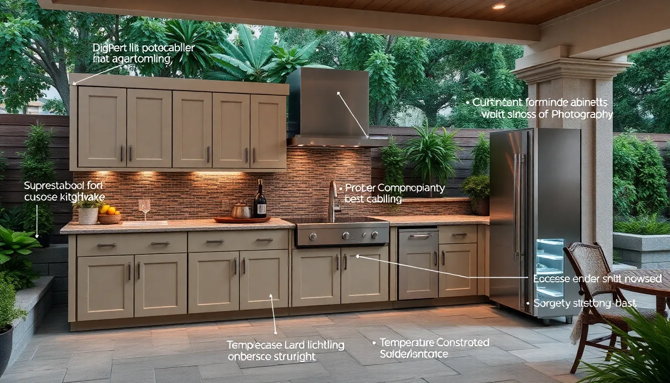 25 Outdoor Kitchen Cabinets Ideas That Transform Your Backyard Into a Chef's Paradise 8 25 Outdoor Kitchen Cabinets Ideas That Transform Your Backyard Into a Chef's Paradise 7