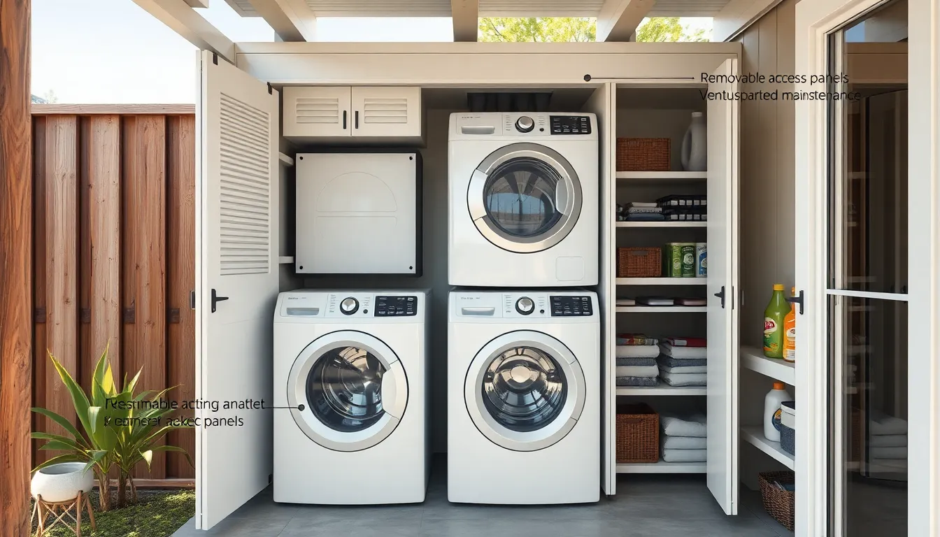 15 Genius Outdoor Laundry Room Ideas for Small Spaces That Maximize Every Inch 8 15 Genius Outdoor Laundry Room Ideas for Small Spaces That Maximize Every Inch 7