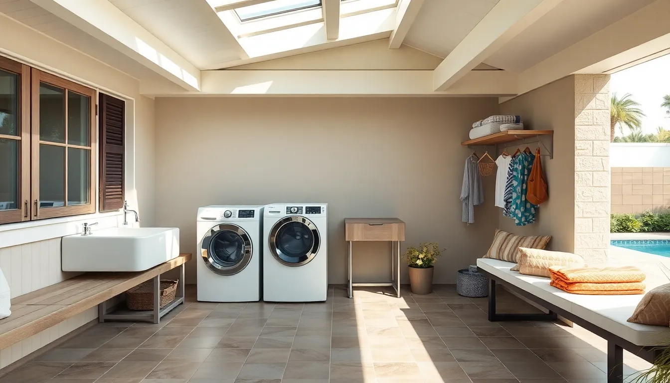 15 Creative Outdoor Washer and Dryer Ideas to Transform Your Laundry Space 8 15 Creative Outdoor Washer and Dryer Ideas to Transform Your Laundry Space 7