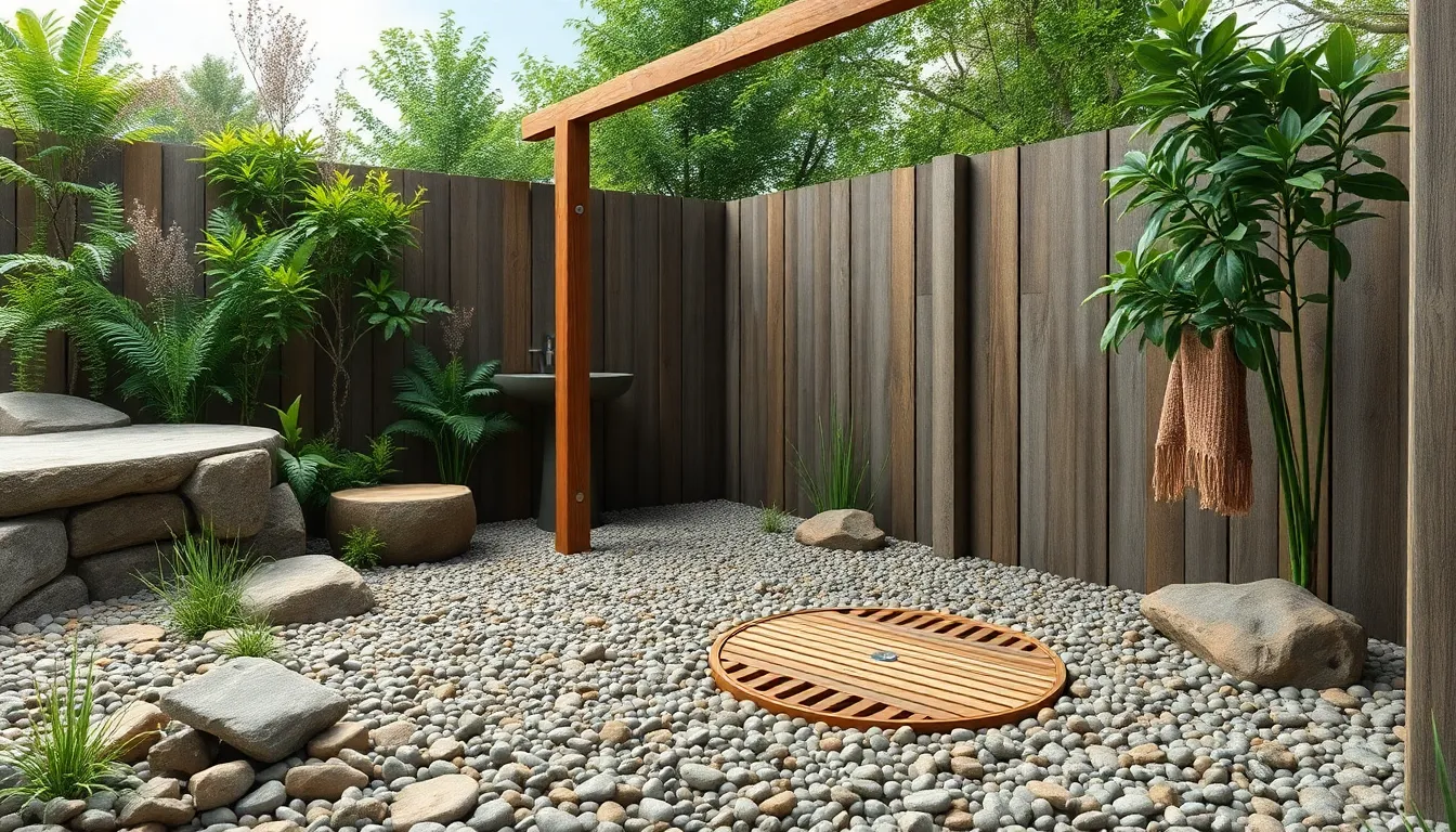 23 Rustic Outdoor Shower Ideas That Transform Your Backyard Into a Natural Retreat 8 23 Rustic Outdoor Shower Ideas That Transform Your Backyard Into a Natural Retreat 7