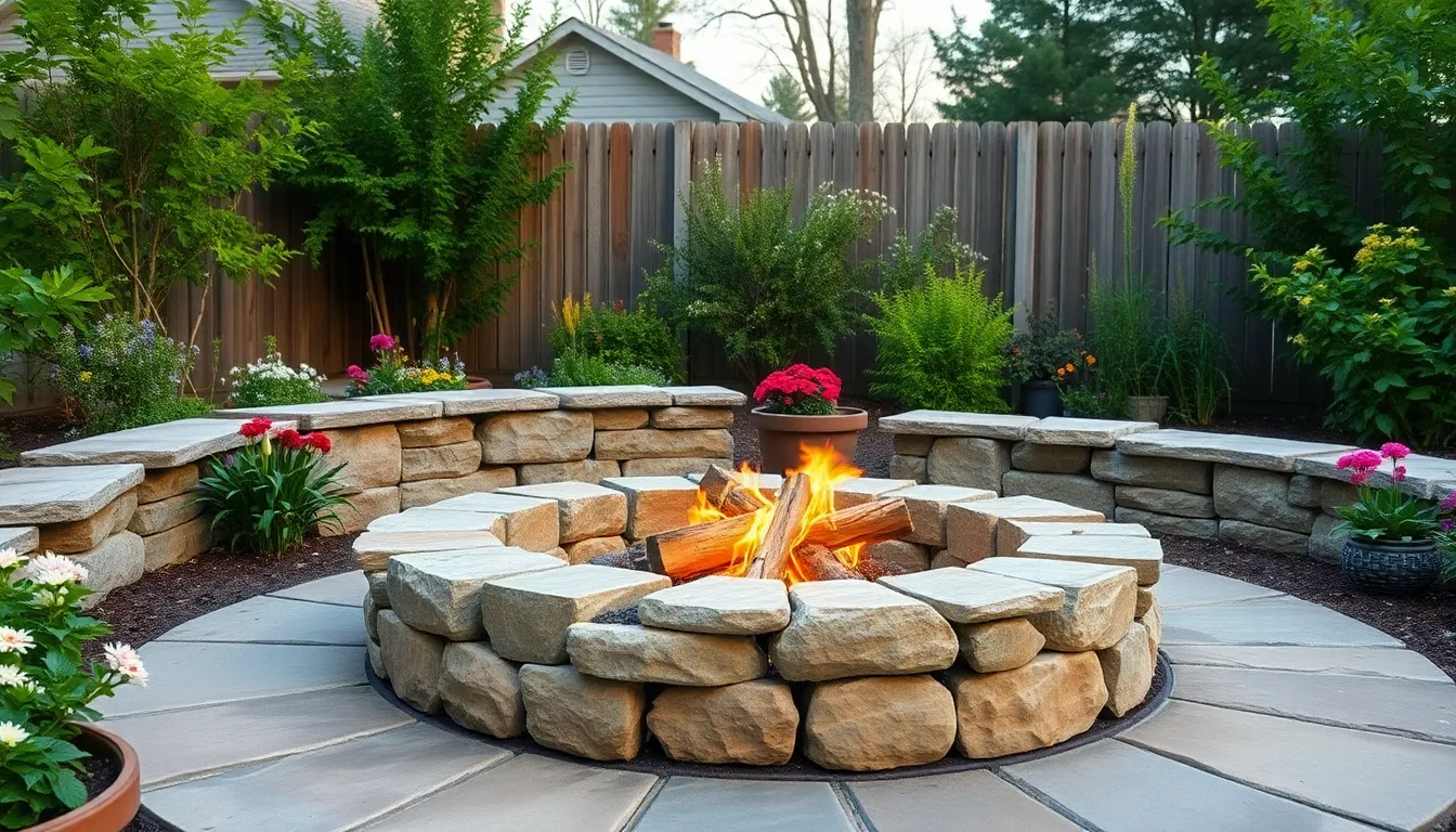 small outdoor fireplace ideas