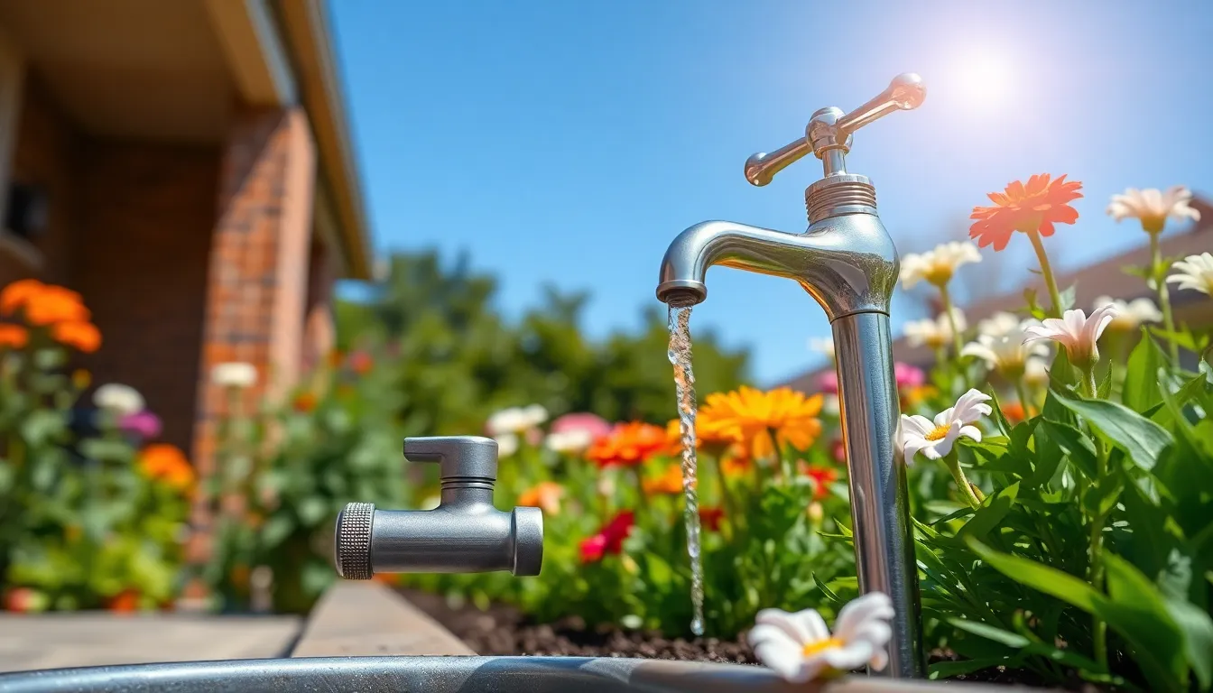 water faucet outdoor ideas