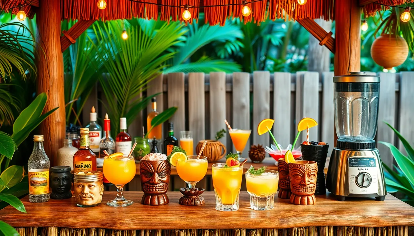 25 Backyard Tiki Bar Ideas to Transform Your Outdoor Space Into a Tropical Paradise 10 25 Backyard Tiki Bar Ideas to Transform Your Outdoor Space Into a Tropical Paradise 9